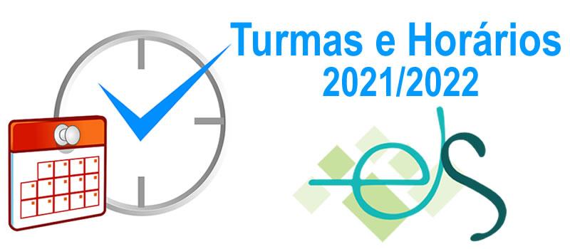 Turmas e horários 2021/2022
